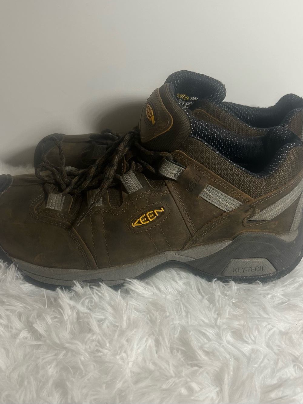 KEEN Utility Men’s Steel Toe Work Shoes – Cascade Brown/Gargoyle – Size 8.5